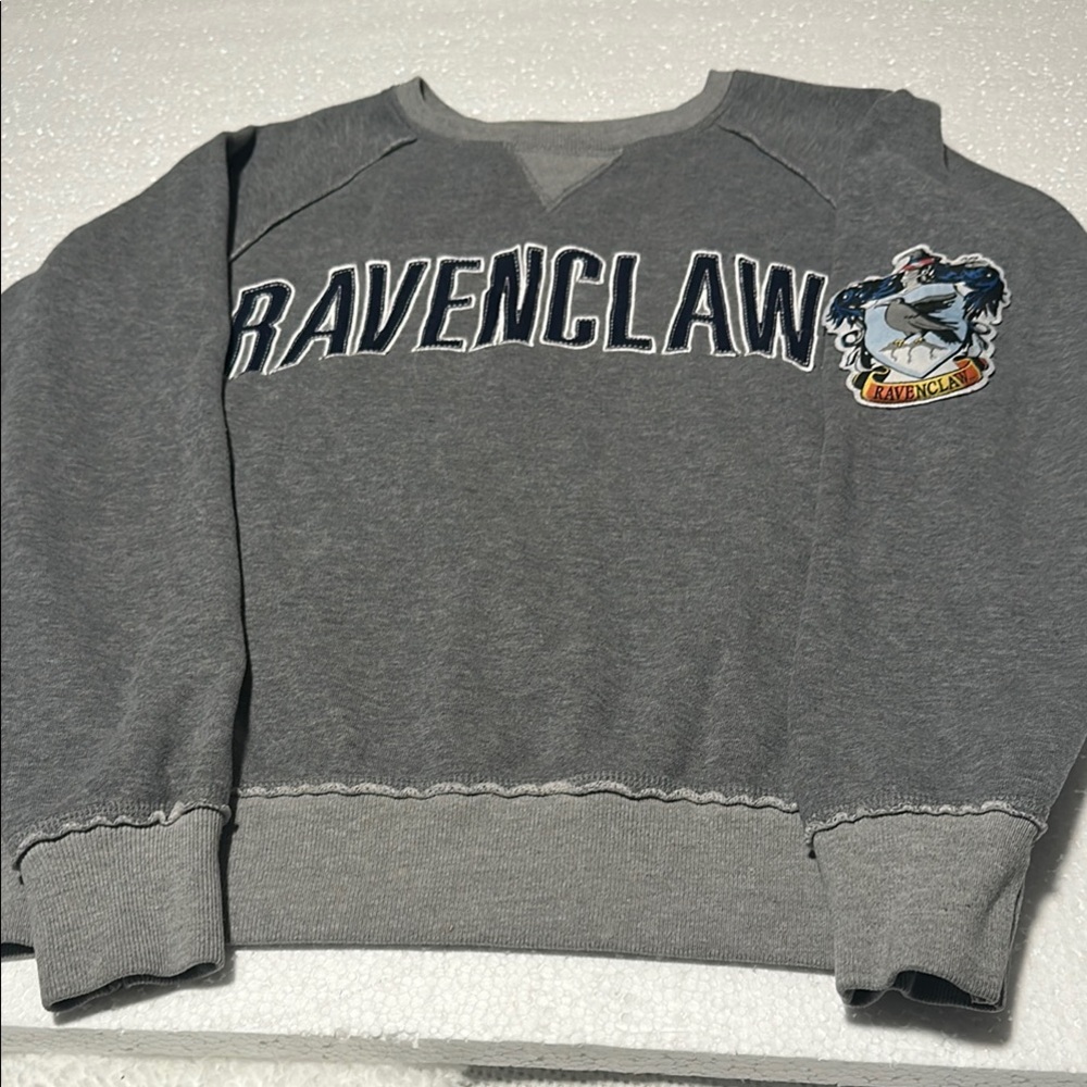 Warner Bros. Ravenclaw Crest Gray Crewneck Sweater